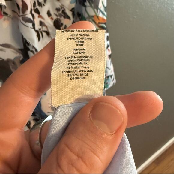 Free People Floral Watercolor Maxi Dress Size 12 - Picture 7 of 11